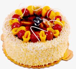 精美水果圆形精美水果蛋糕高清图片