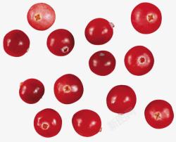 水果饼干好吃的红色莓果蔓越莓高清图片