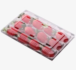一盒水果一盒装草莓采摘图标高清图片