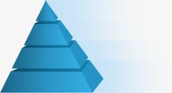 教育蓝色金字塔高清图片