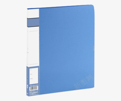 vi手册办公用品蓝色的文件资料夹高清图片