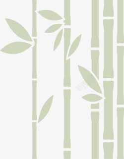 竹子熊猫林间的竹子矢量图高清图片