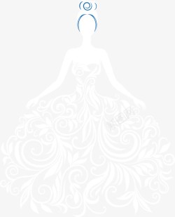 婚庆公司宣传海报创意婚纱剪影高清图片