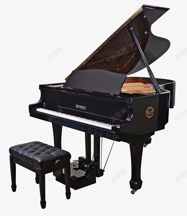 一架黑色钢琴png免抠素材_新图网 https://ixintu.com 乐器 艺术 钢琴 音乐