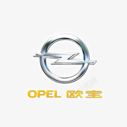 欧宝灰色圆形质感欧宝logo标志图标高清图片