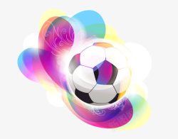 颜色艳丽的足球潮流幻彩足球高清图片