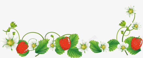 装饰手绘草莓插画png免抠素材_新图网 https://ixintu.com 卡通手绘 水果 草莓 草莓藤 装饰图案