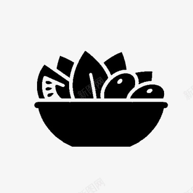 黑白沙拉logo图标图标