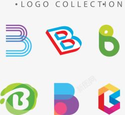 B站LOGO手绘字母B图标高清图片