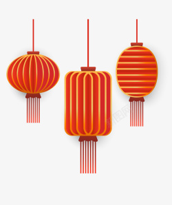 新年中国风背景灯笼春节红灯笼矢量图高清图片