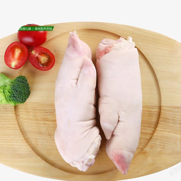 两只新鲜的猪手png免抠素材_新图网 https://ixintu.com 产品实物 猪肉 猪脚 猪腿肉 猪蹄 食物