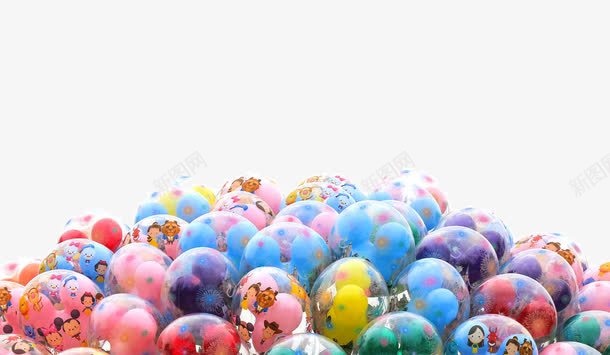 彩色气球png免抠素材_新图网 https://ixintu.com 一堆气球 儿童玩具 气球 背景装饰