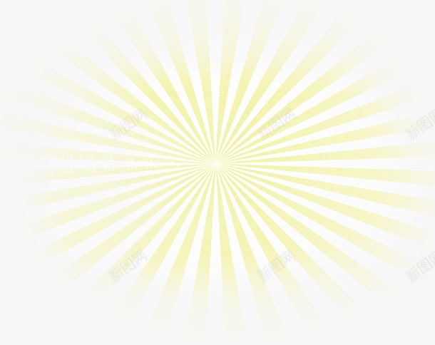 放射黄色光效png免抠素材_新图网 https://ixintu.com 放射 色光 设计