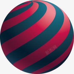 立体球球彩色立体球素材