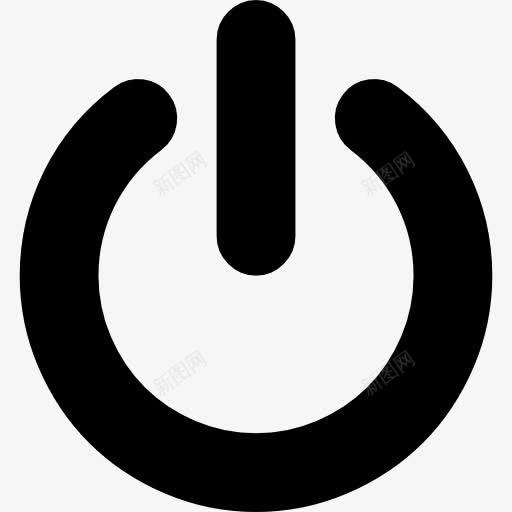 电源按钮关闭图标png_新图网 https://ixintu.com 关闭 国际 圆 圆形按钮 按钮 控件 电工电气 电源 符号 线