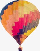 彩色的升空热气球素材