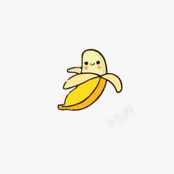 香蕉人卡通香蕉高清图片