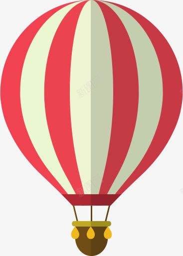 红色卡通条纹热气球png免抠素材_新图网 https://ixintu.com 卡通 条纹 热气球 红色 设计