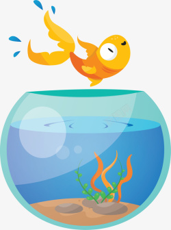 鱼缸鲤鱼卡通彩绘鱼装饰高清图片