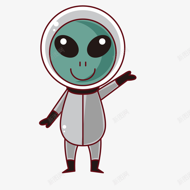 手绘外星人人物png免抠素材_新图网 https://ixintu.com 人物设计 创意 卡通 外星人 太空生物 手绘 科幻