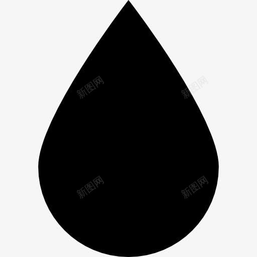 水滴图标png_新图网 https://ixintu.com 下降 喝 形状 挑战包 水 饮料 黑色