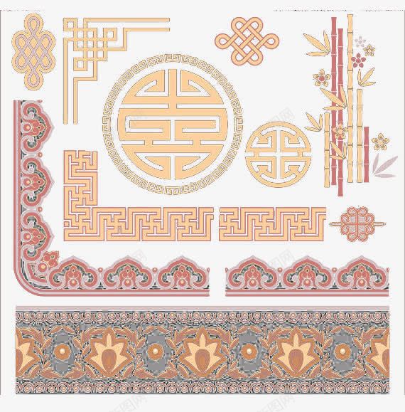 中国元素png免抠素材_新图网 https://ixintu.com 元素 古典 窗户 花纹 边框