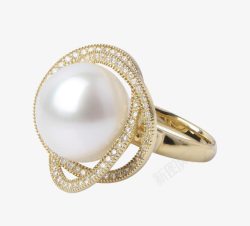 珍珠戒指气质珍珠戒指高清图片