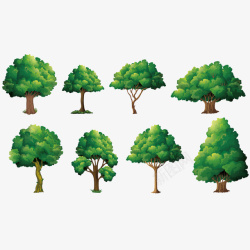 树木合集树木合集矢量图高清图片