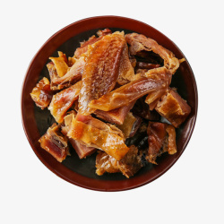 土特产腊肉产品实物风干鸡美味高清图片