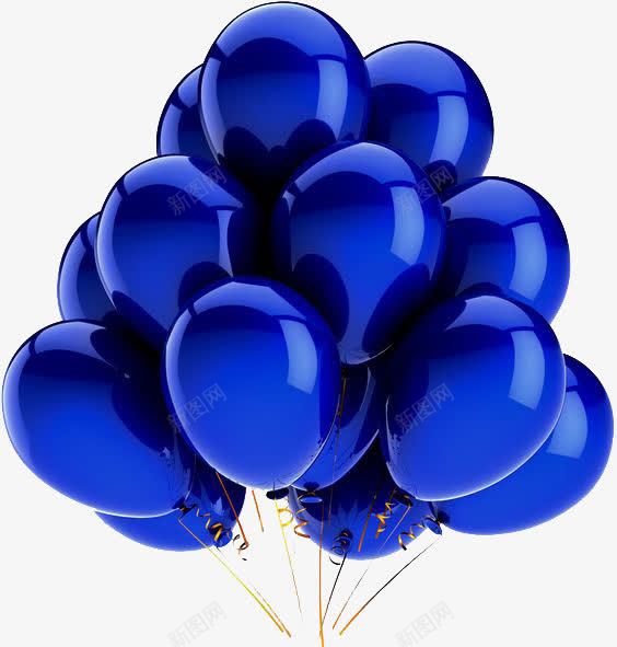 卡通蓝色气球png免抠素材_新图网 https://ixintu.com 卡通气球 气球 氢气球 蓝色气球 装饰