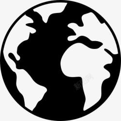 生态主义的行星世界图标高清图片