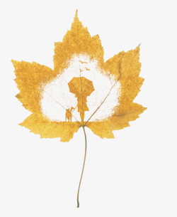 标签矢量树叶枫叶镂空效果高清图片