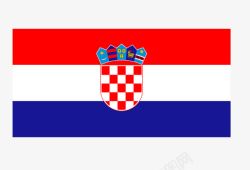 克罗地亚克罗地亚国旗矢量图高清图片