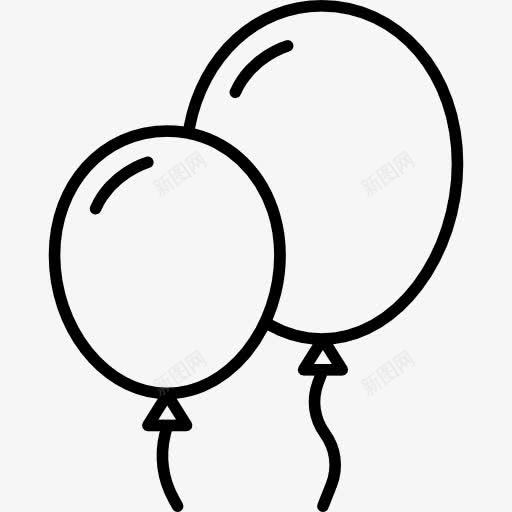 两派对气球图标png_新图网 https://ixintu.com 接口 方 气球 装饰
