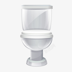 坐便器马桶卫生间圆形底座马桶元素高清图片