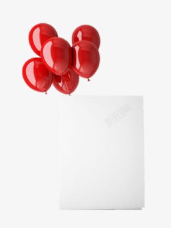 红色气球素材
