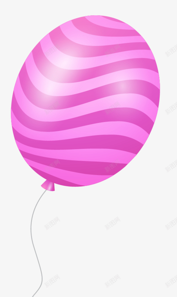 儿童节紫色条纹气球png免抠素材_新图网 https://ixintu.com 一只气球 儿童节 条纹气球 条纹装饰 漂浮的气球 紫色气球