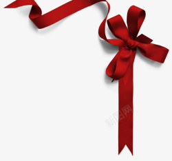 节日红丝带礼品包装红丝带高清图片