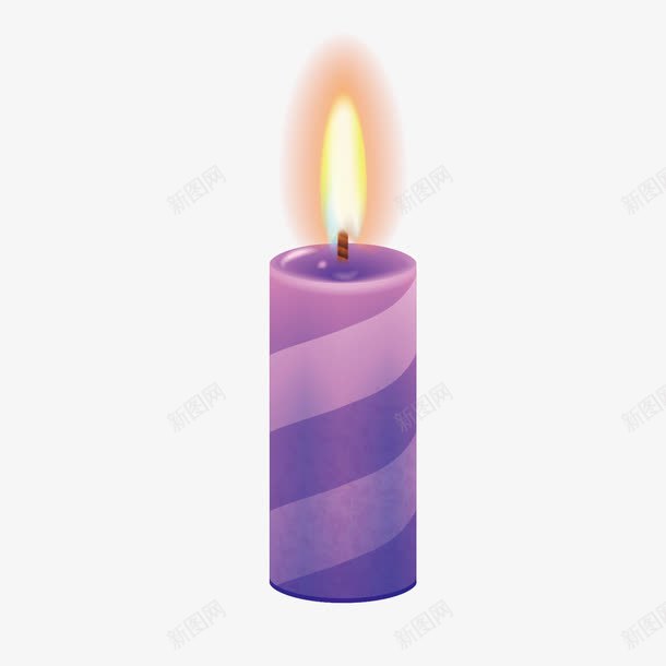 紫色的蜡烛矢量图eps免抠素材_新图网 https://ixintu.com 流泪的蜡烛 火苗 点燃的蜡烛 生日蜡烛 蜡烛托 蜡烛素材 矢量图