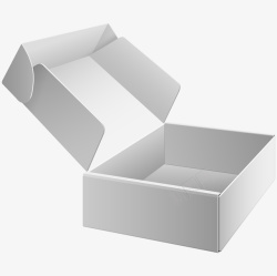 没有装饰的包装盒子手绘空白包装盒效果高清图片