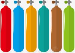 氧气瓶PNG气体罐子矢量图高清图片
