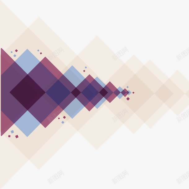 几何彩色方格叠加图形png免抠素材_新图网 https://ixintu.com 几何 叠加 彩色 方块 方格 菱形