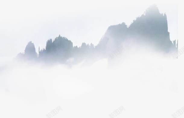 水墨山水风景png免抠素材_新图网 https://ixintu.com 山水 水墨 风景