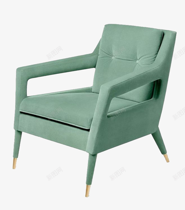 绿色凳子png免抠素材_新图网 https://ixintu.com 产品实物 凳子 家具 椅子 沙发椅 绿色