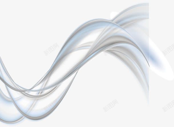 蓝色渐变流线型图案png免抠素材_新图网 https://ixintu.com 动感线条 彩绘 彩色 曲折 曲线 流线 流线型图案 渐变 炫彩线条 蓝色