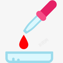 血型检测卡通插画素材