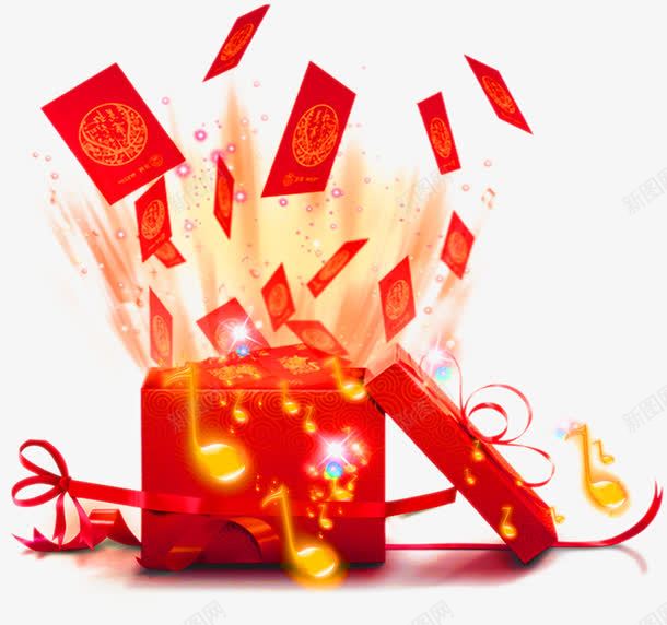 红色大气礼盒红包装饰图案png免抠素材_新图网 https://ixintu.com 免抠PNG 大气 礼盒 红包 红色 装饰图案