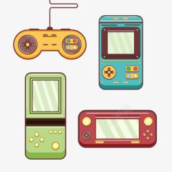 PSP游戏机彩色复古游戏机高清图片