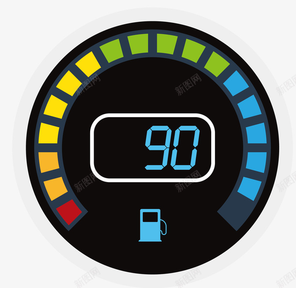 数字化卡通仪表png免抠素材_新图网 https://ixintu.com 仪表 卡通仪表 数字化仪表 数字化时代 汽车仪表 汽车表盘 矢量仪表