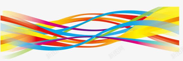 彩色手绘曲线png免抠素材_新图网 https://ixintu.com 动感线条 彩绘 彩色 手绘 曲折 流线 流线型图案 红色 线条 蓝色 黄色